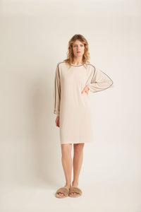 Pluto, Camille, dress, beige/black