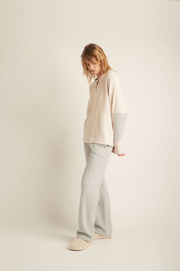 Pluto, Gienna, loungewear, beige/grey chine