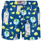 MC2 Saint-Barth, light fabric shorts, gin flavour